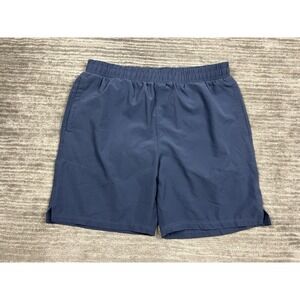 Liberty Shorts Mens Large Blue Athletic Activewear‎ Pull On Drawstring Polyester